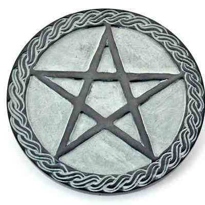 2 stuks Pentacle Altaartegel Green Stone - 6"D voor wholesale door GREENROOTS USA LLC