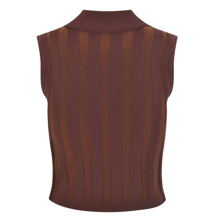 Color as pictures SET227 Tailored Knit Vest & Pleated Skirt Set – Fall Edit for wholesale on Faire2