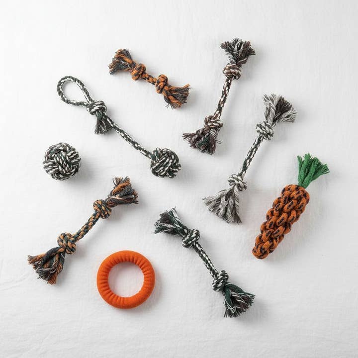 Brinquedo Durável de Nó de Corda Interativa de Algodão por atacado de kapeit