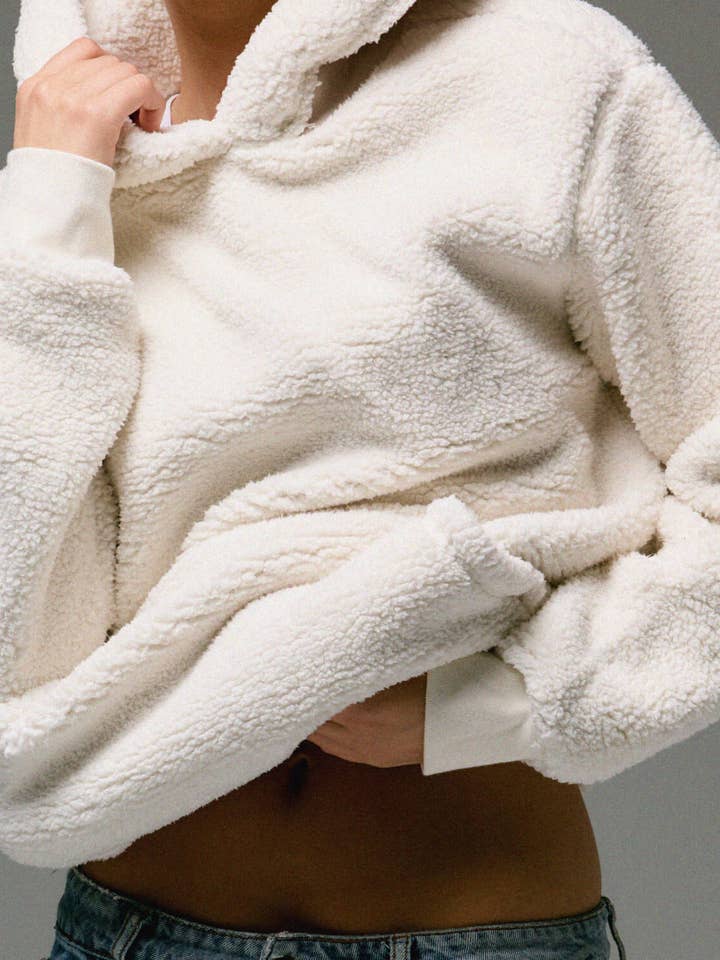 WOMENS SHERPA HOODIE for wholesale by Talentless