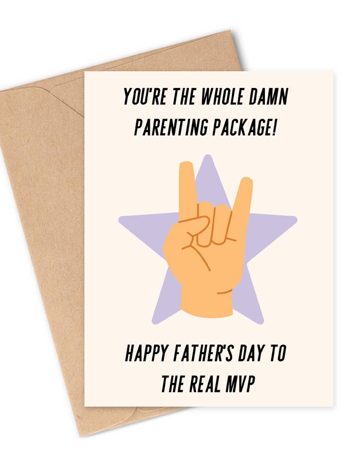 THE REAL MVP Greeting Card for wholesale by Two Brides Presents