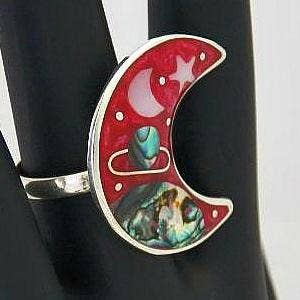 Costello International – wholesale Cocktail/Statement Ring – Celestial Scene Ringar6