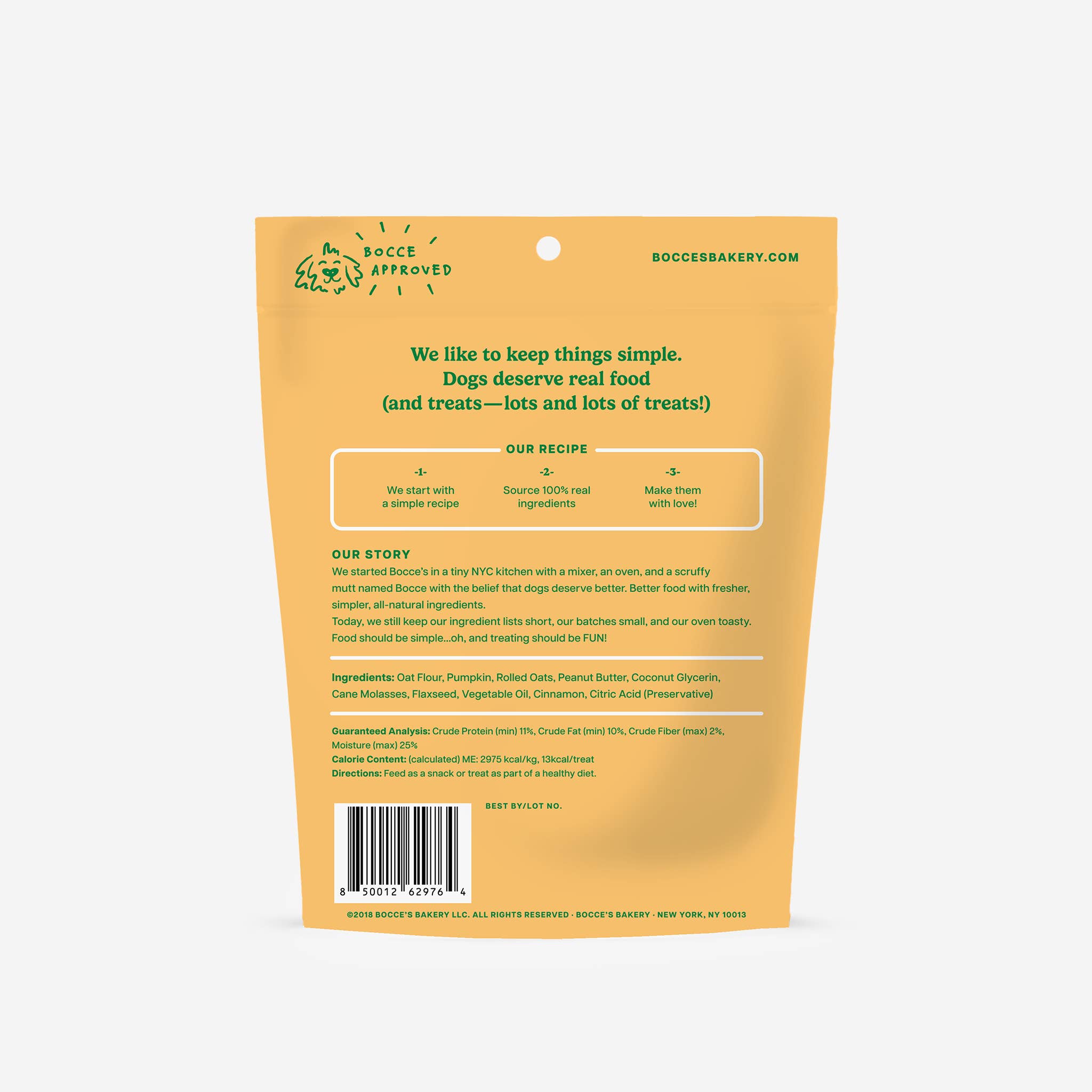 Bocce's Bakery - Wholesale Pet Treats - Dog - Pumpkn Spice Soft & Chewy Treats1