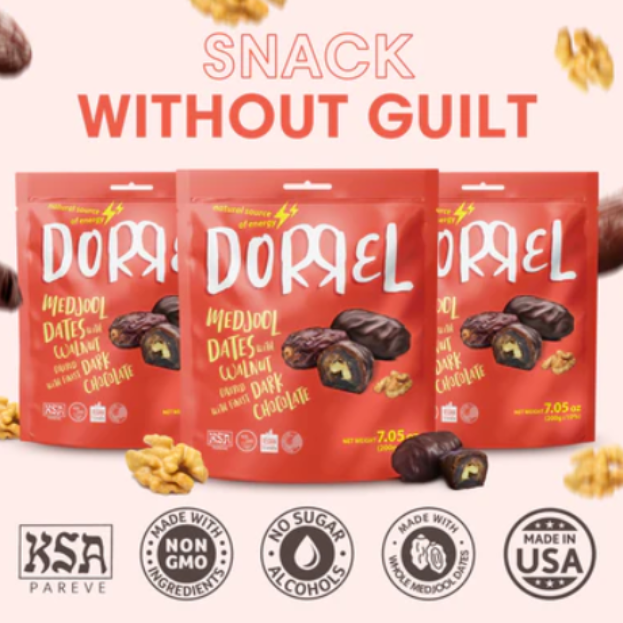 LAGMA - Wholesale Chocolate Covered Sweets - Dorrel Sweets Medjool Dates 10/7.05oz4