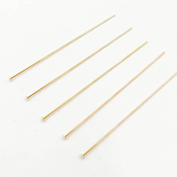 720C1.50. 24 Gauge Gold-gefüllter flacher 1,5 Zoll Kettelstift für den Großhandel von Jewels & Chains