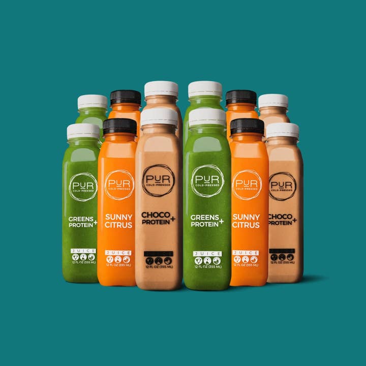 PUR Cold Pressed Juice - Wholesale Wellness Juice/Tonic - Dinner Daily Combo Pack1