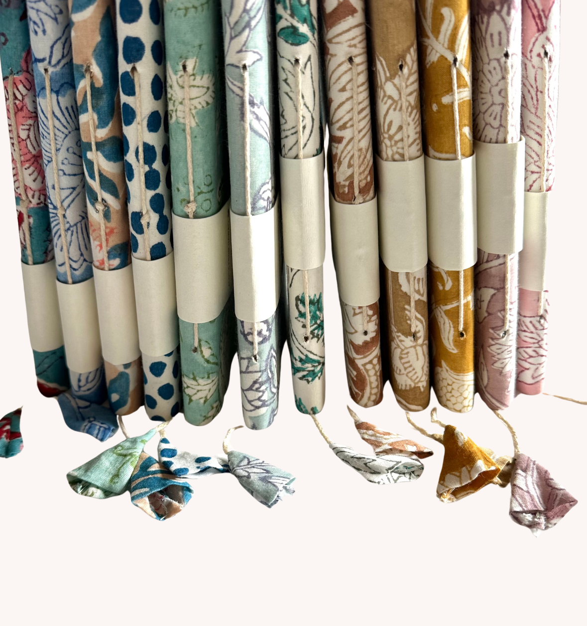 By The Sea Organics – Großhandel Tagebuch – BAUMWOLL-JOURNAL REGENBOGEN-KOLLEKTION - 6"x 8"6