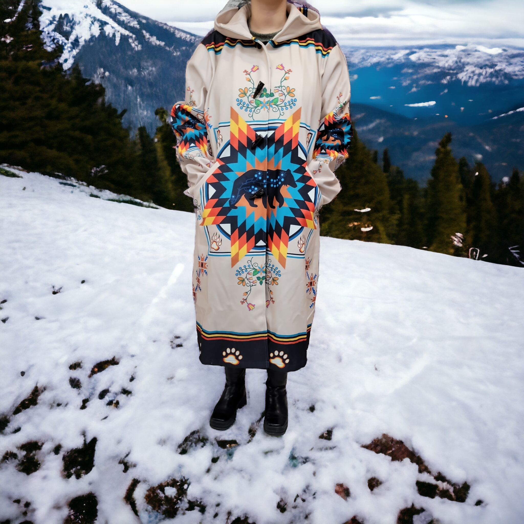 OldTribes - Wholesale Coat - Women's - OLDTRIBES™ Bear - Beige Long Coat3