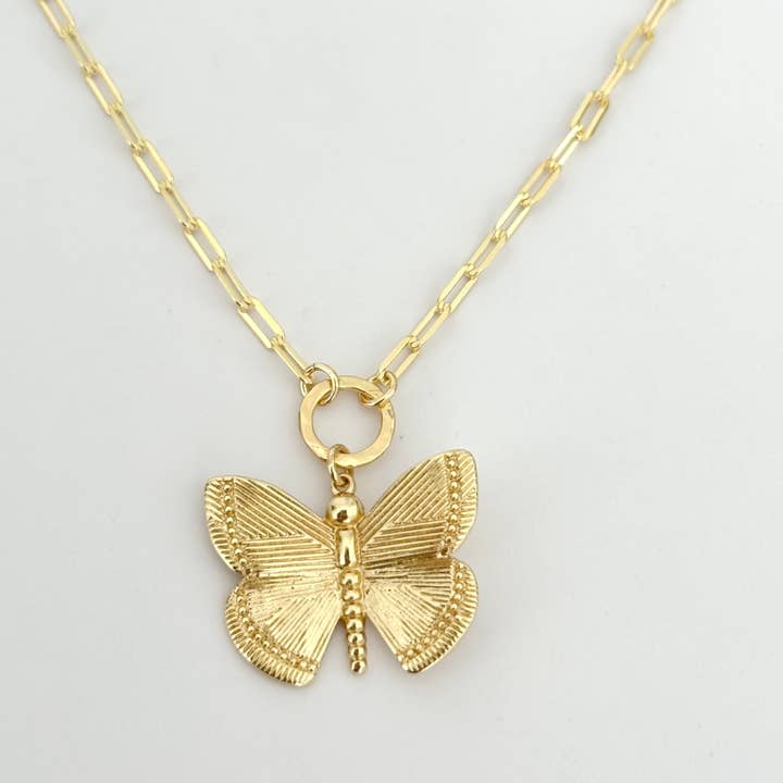 Tramps+Thieves - Wholesale Pendant/Charm Necklace - Honey Butterfly Necklace