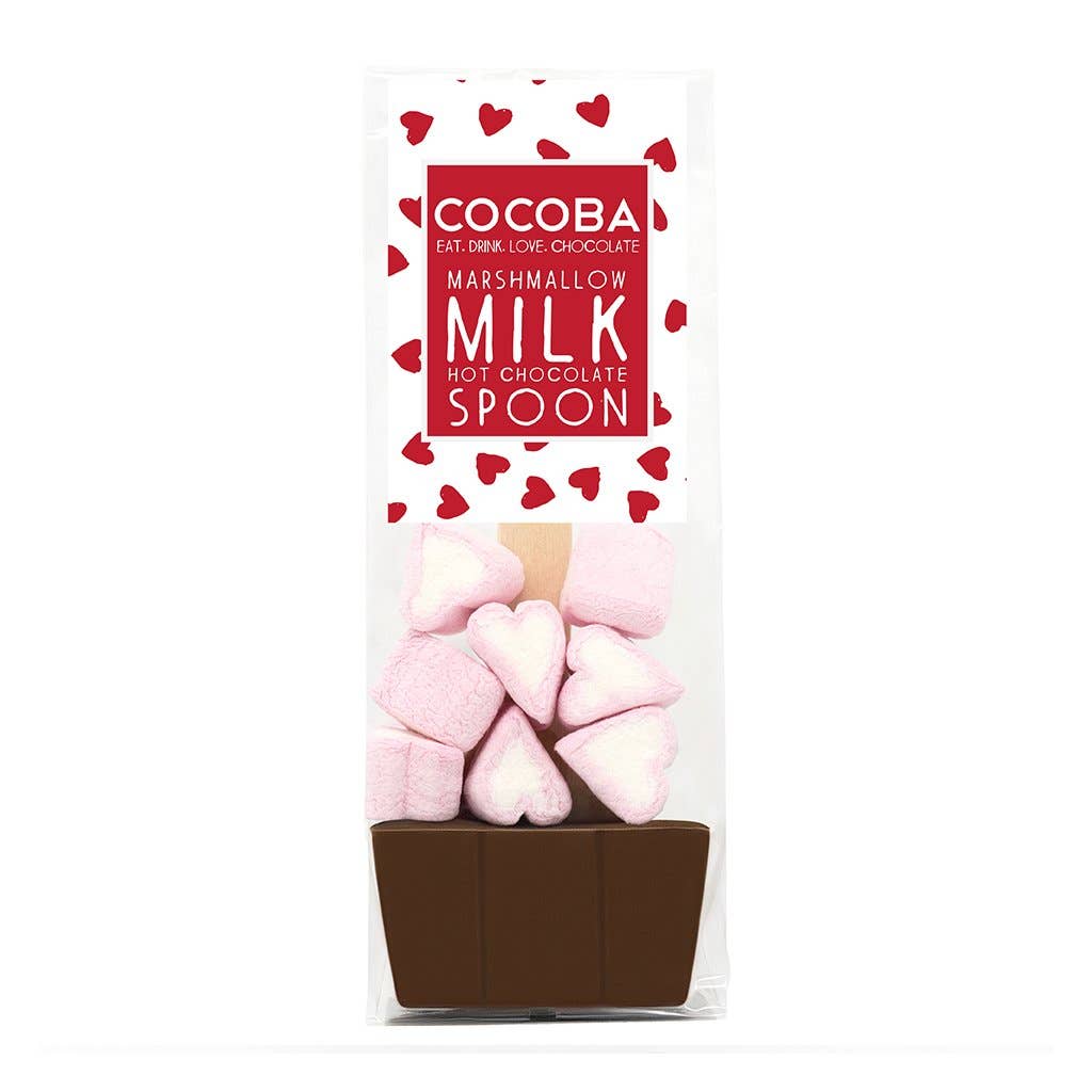 Red Heart Drink Stirrers - White & Milk Chocolate by Melville