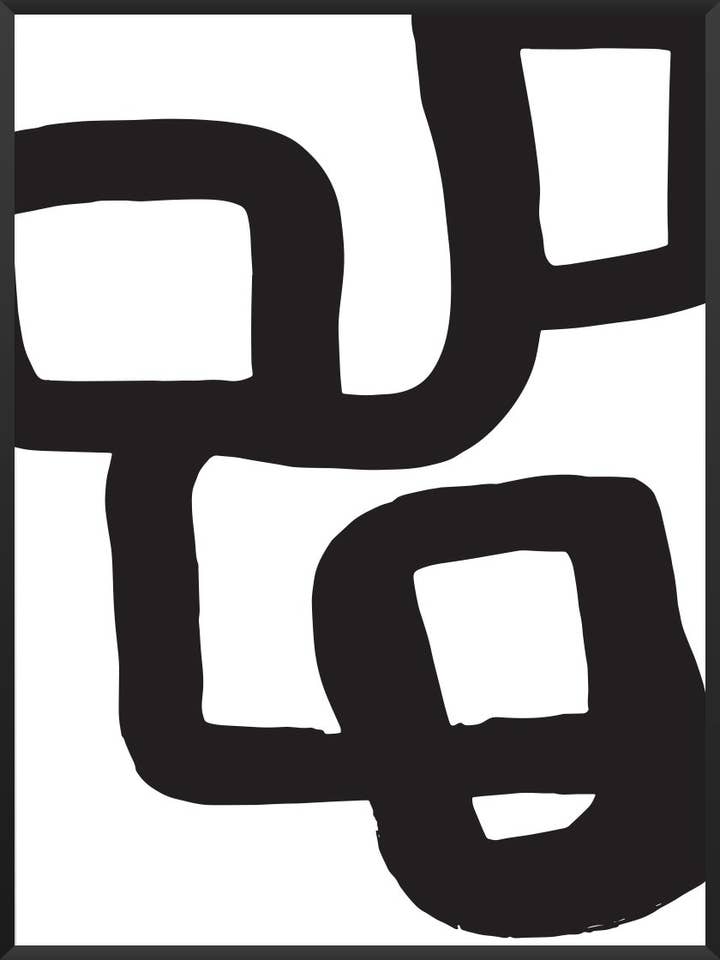 Black Strokes - Affiche pour la vente par Project Nord