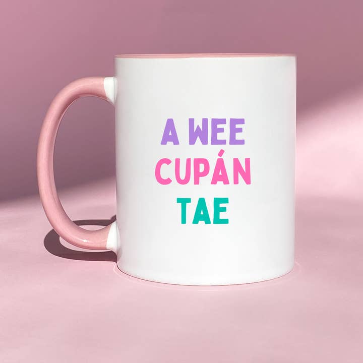 A Wee Cupán Tae Mug for wholesale by Connect The Dots Design