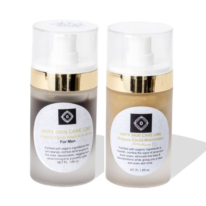 Anti-Akne-Gesichtswäsche und Feuchtigkeitspflegesystem für Männer für den Großhandel von Onyx Skin Care Line