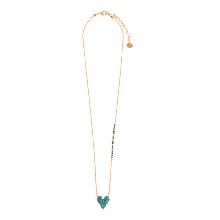 Collier Vert Heartsy pour la vente par Mishky
