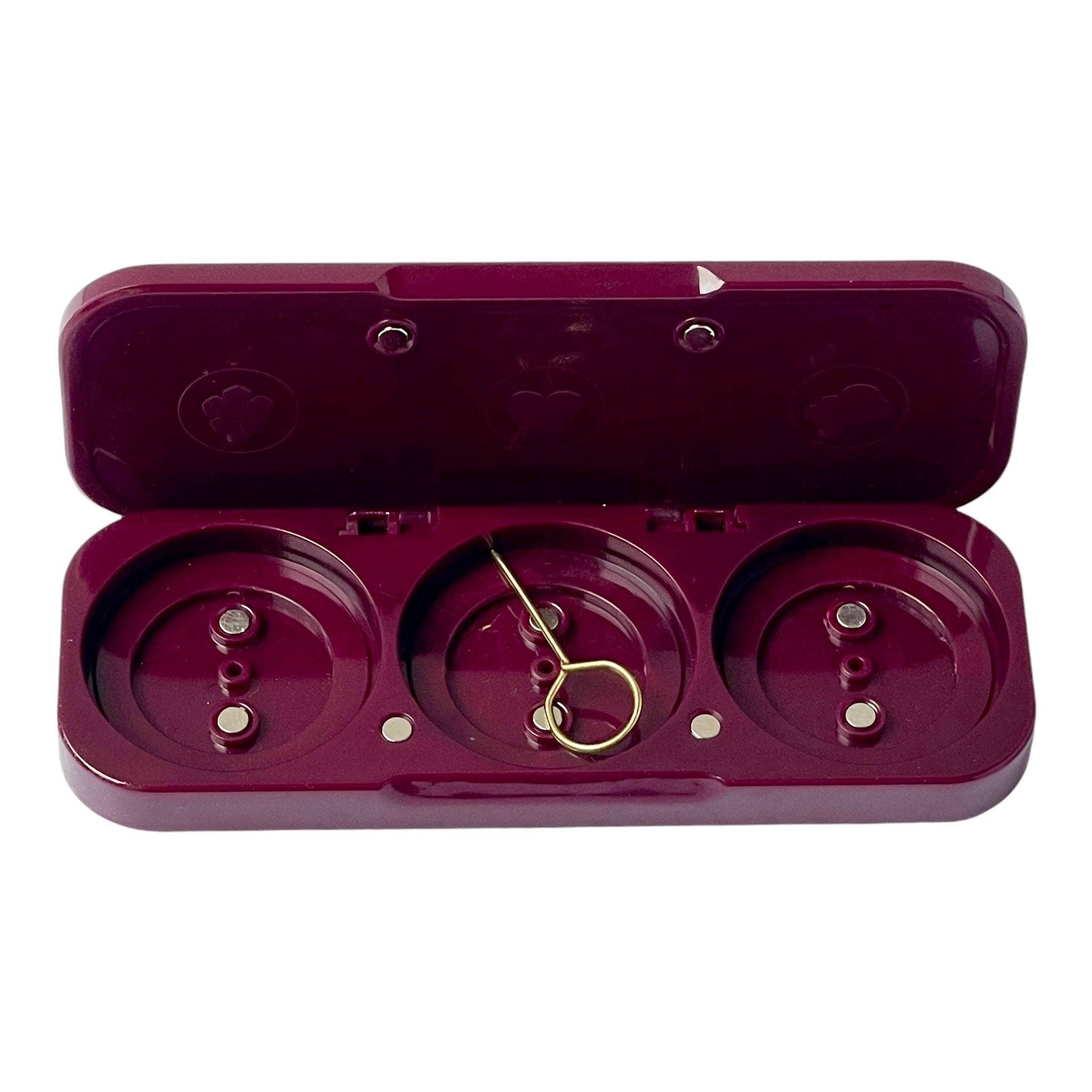ēma fragrance - Vendita all'ingrosso Specchietti da borsa - ēma Fragrance Compact Burgundy Red – Regalo Personalizzabile3