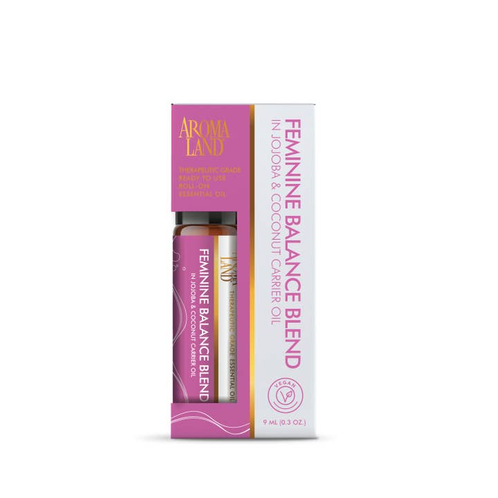 AROMALAND INC. - Wholesale Essential Oil Roll-On - Feminine Balance Essential Oil Roller Bottle