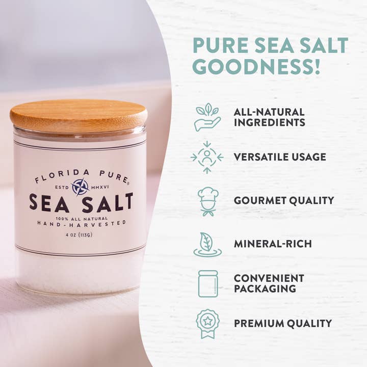 Florida Pure Sea Salt - Wholesale BBQ Sauce - Pure Sea Salt | Flaked | Finishing Salt | Small Batch5