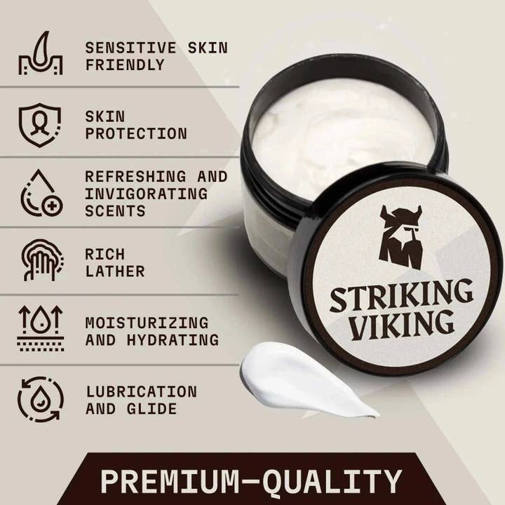 Striking Viking - Wholesale Shaving Cream - Men's - Shaving Cream for Men - Unscented1