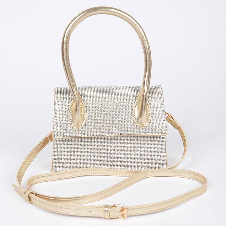 Embrague con una manija con diamantes de imitación para venta al por mayor de 3AM BY H&D ACCESSORIES