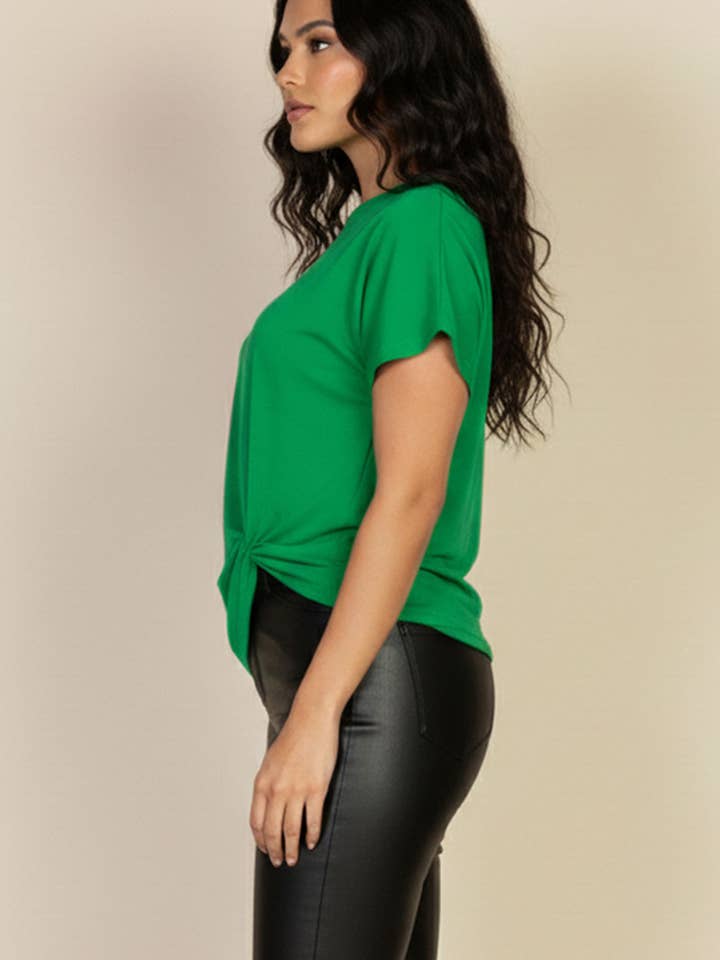 CAPELLA APPAREL - Wholesale T-Shirt - Women's - Batwing Sleeve Twist Front Tee8