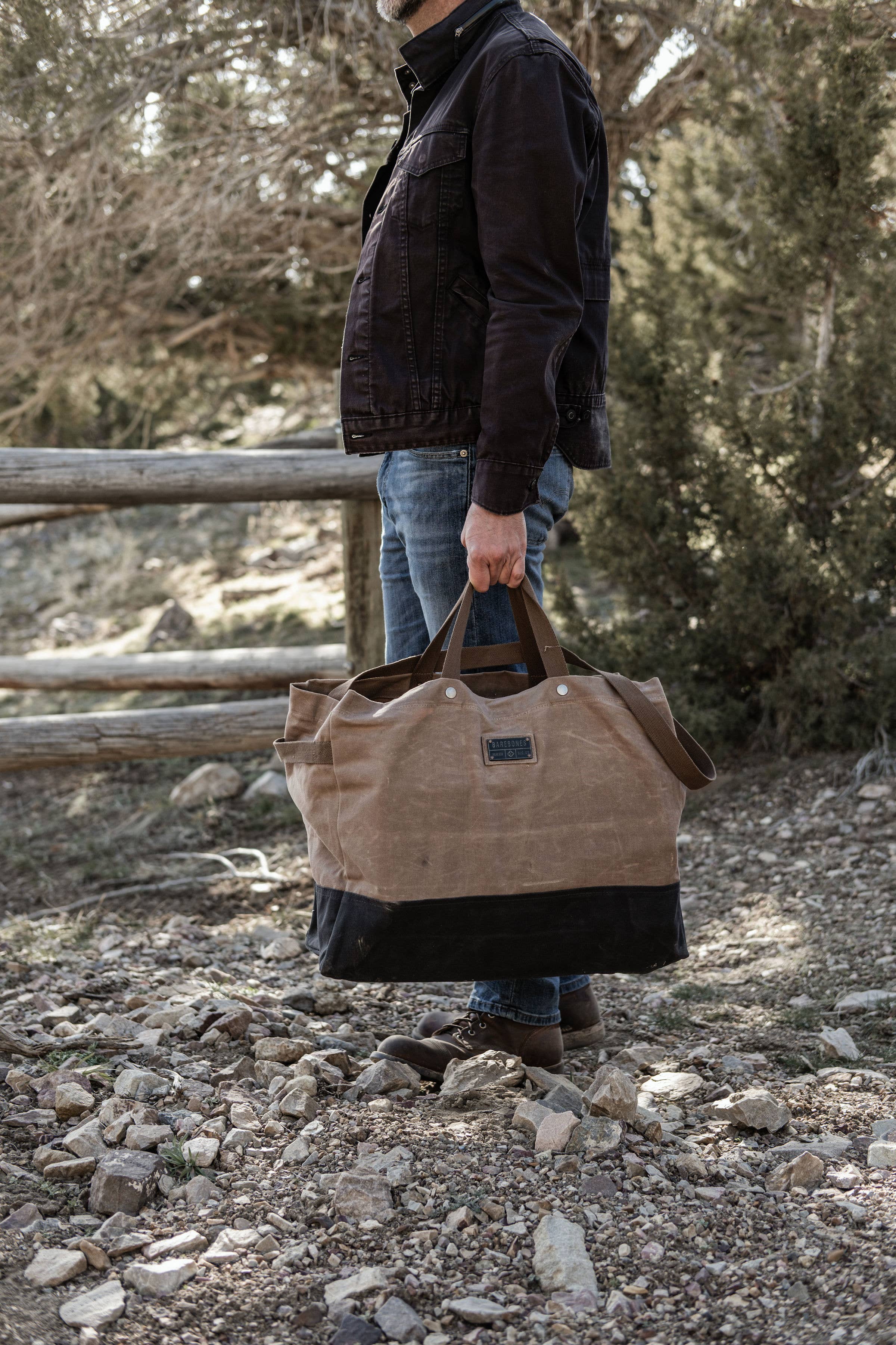 Barebones - Wholesale Tote Bag - Unisex - Neelum 40L Giant Tote- Waxed Canvas Bag7