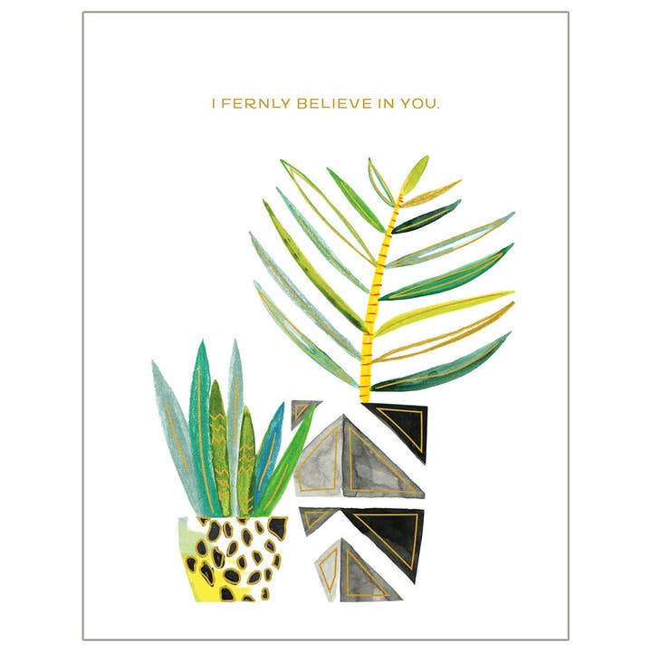 Fougères - Carte d'encouragement pour la vente par On The Bright Side