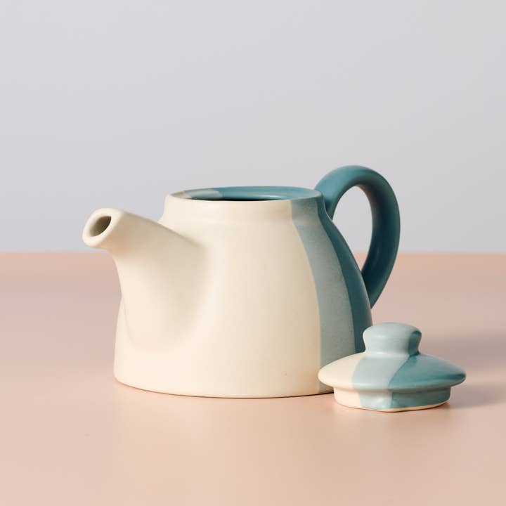 Ten Thousand Villages - Wholesale Tea Pot - Pheeka Striped Teapot