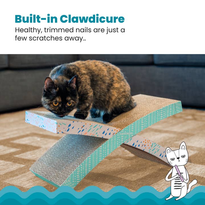 Pet Palette Distribution - Wholesale Pet Scratcher - Cat - Catstages Easy Life Hammock Corrugated Cat Scratcher3