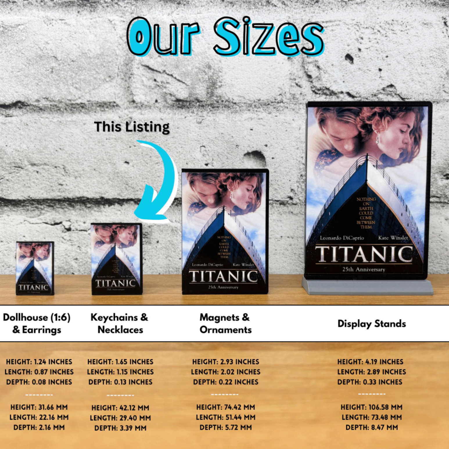 BitsyLabs - Wholesale Keychain - Unisex - Romance Movies Keychains9