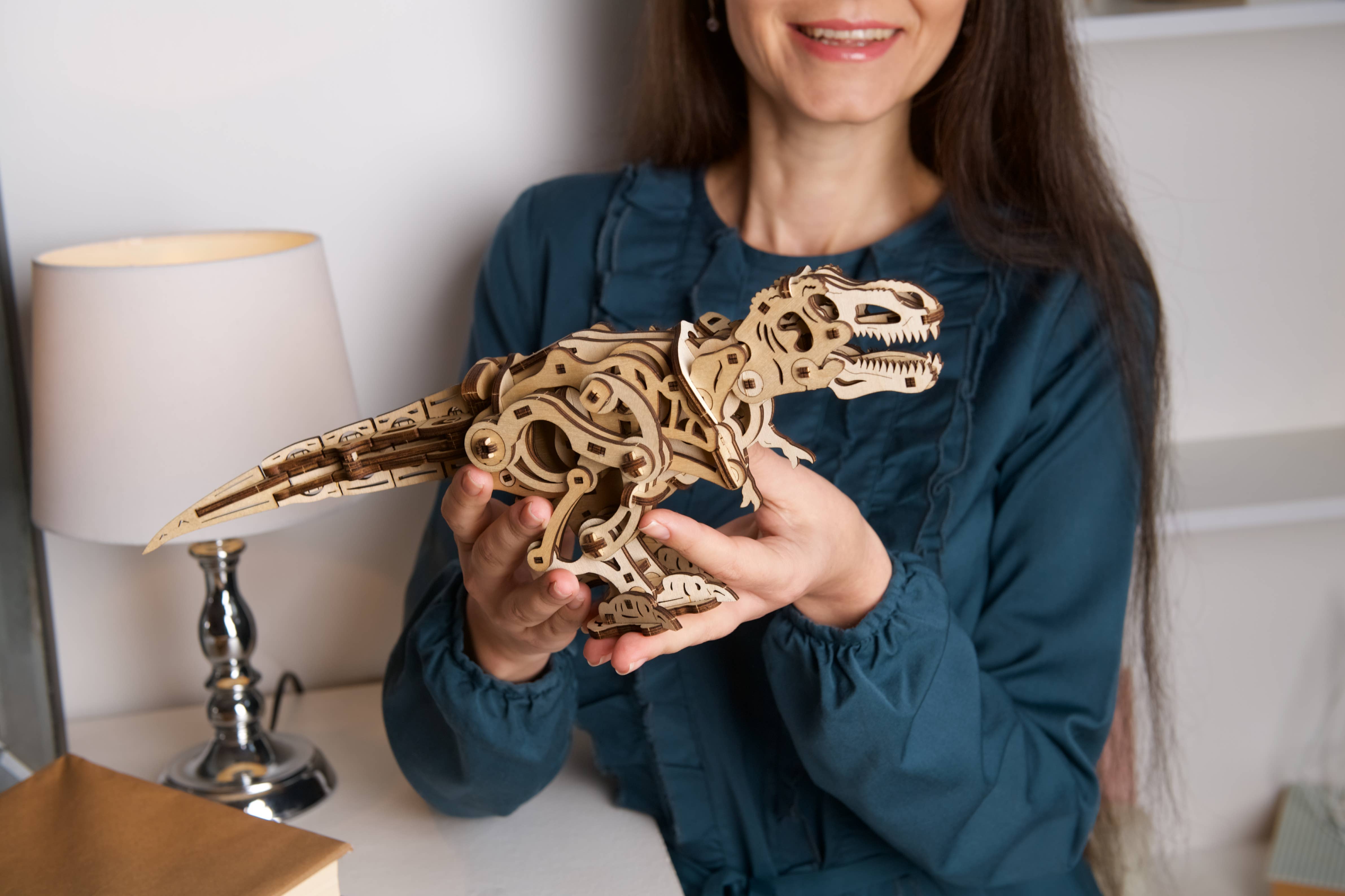 Ukidz LLC - Wholesale DIY Craft Kit - Kids - UGears Tyrannosaurus Rex -Wooden 3D Puzzles - DIY5