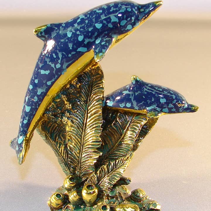 Dolphin Figurine 4" for wholesale by Sea Creations