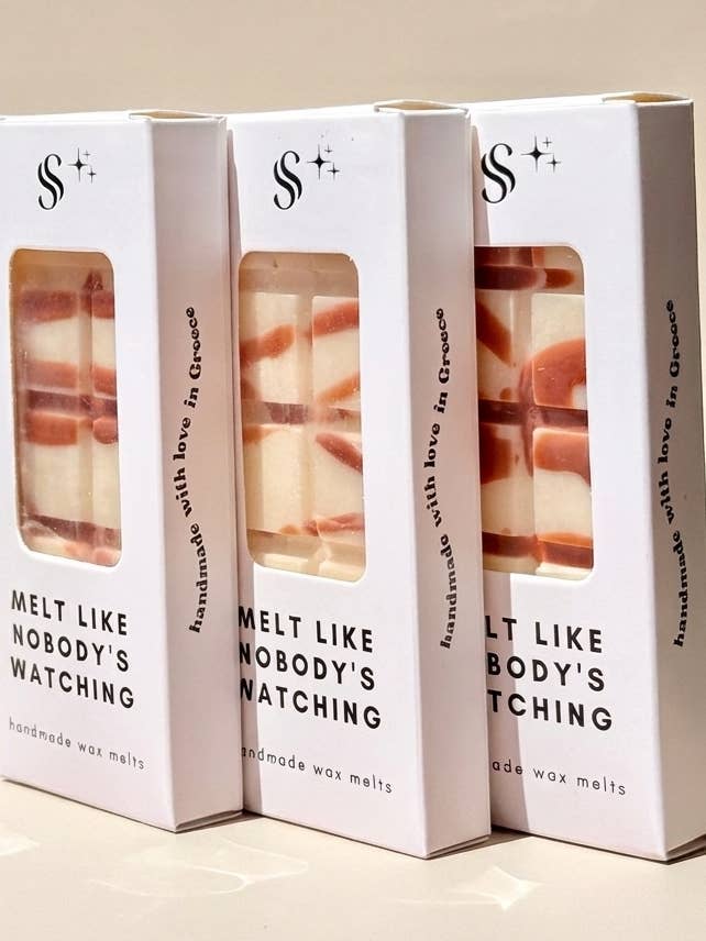 Whiskey-Karamell-Wachsschmelzen | Bestseller-Duft | Karton mit 24 Stück für den Großhandel von SCENT STORIES by Joanna