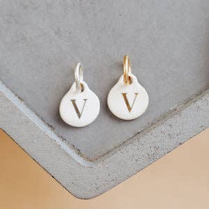 Bel Kai - Wholesale Individual Charm/Pendant - Ceramic Initial Charm48