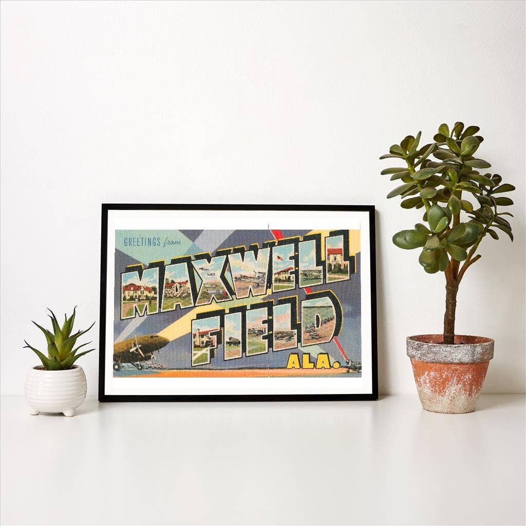 Found Image Press - Wholesale Art Print - Art Print AL-110 Greetings from Maxwell Field1