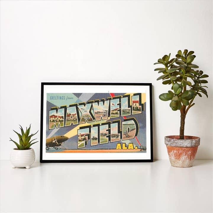 Found Image Press - Wholesale Art Print - Art Print AL-110 Greetings from Maxwell Field1