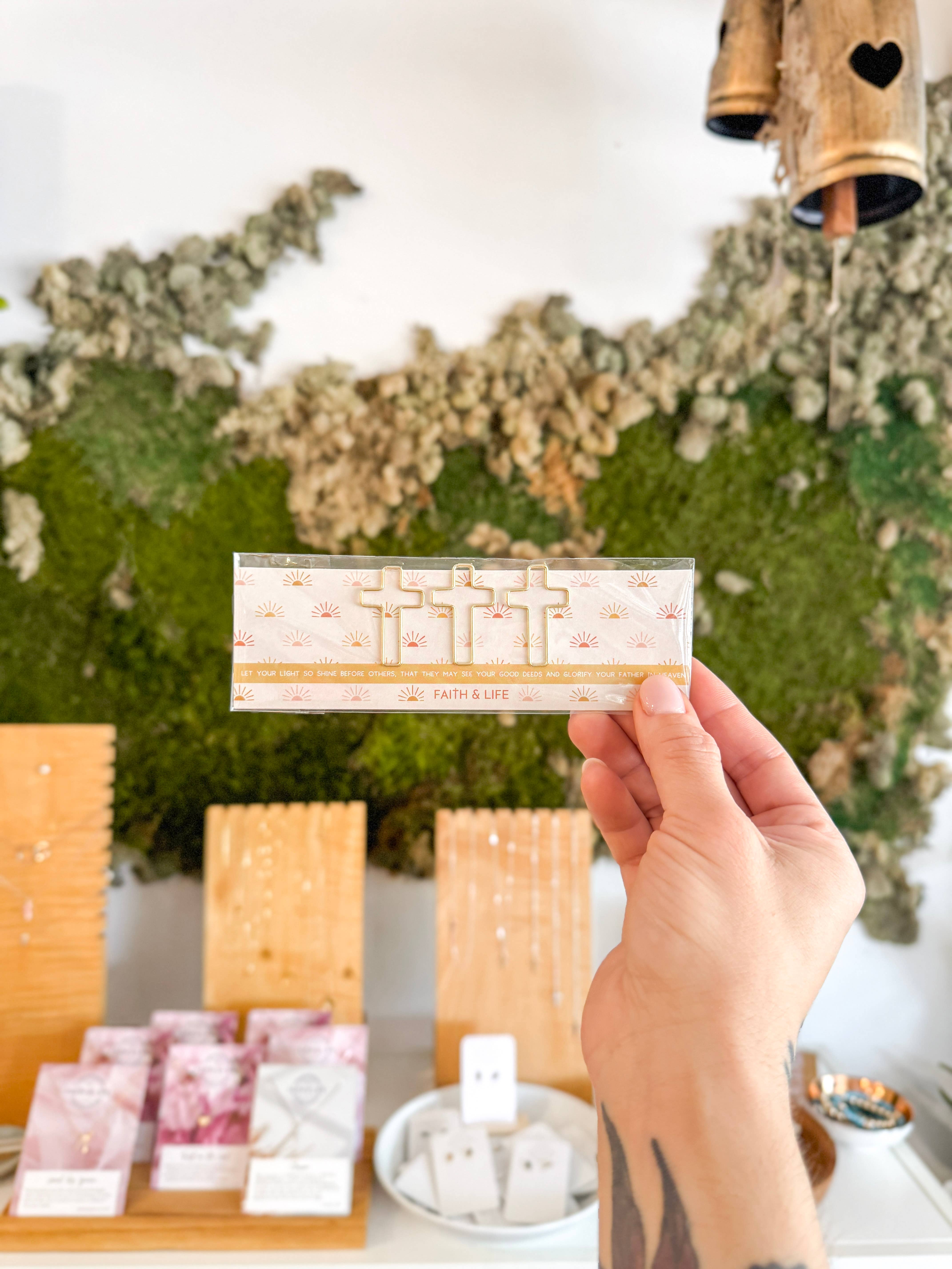 Faith & Life Christian Brands - Wholesale Paperclip - Cross Paperclip and Bookmark Set: Let Your Light Shine5