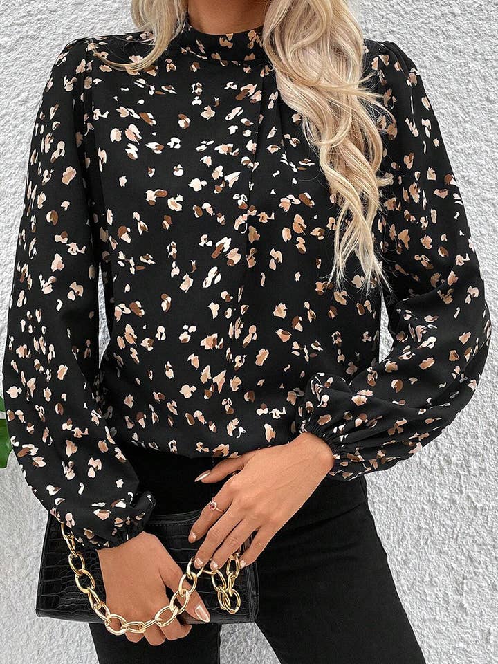 Madison Leopard Blouse for wholesale by Lex Wholesale