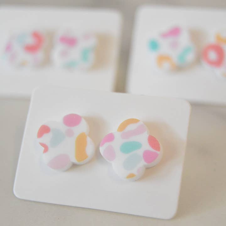 Brincos Leopardo Colorido Print, Brincos, Quatrefoil E por atacado de The Adorned Fox