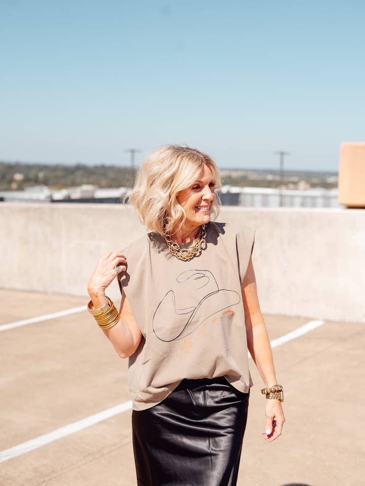 My Muse - Wholesale Screen Printed T-Shirt - Women's - All Hat No Cowboy Graphic Tee