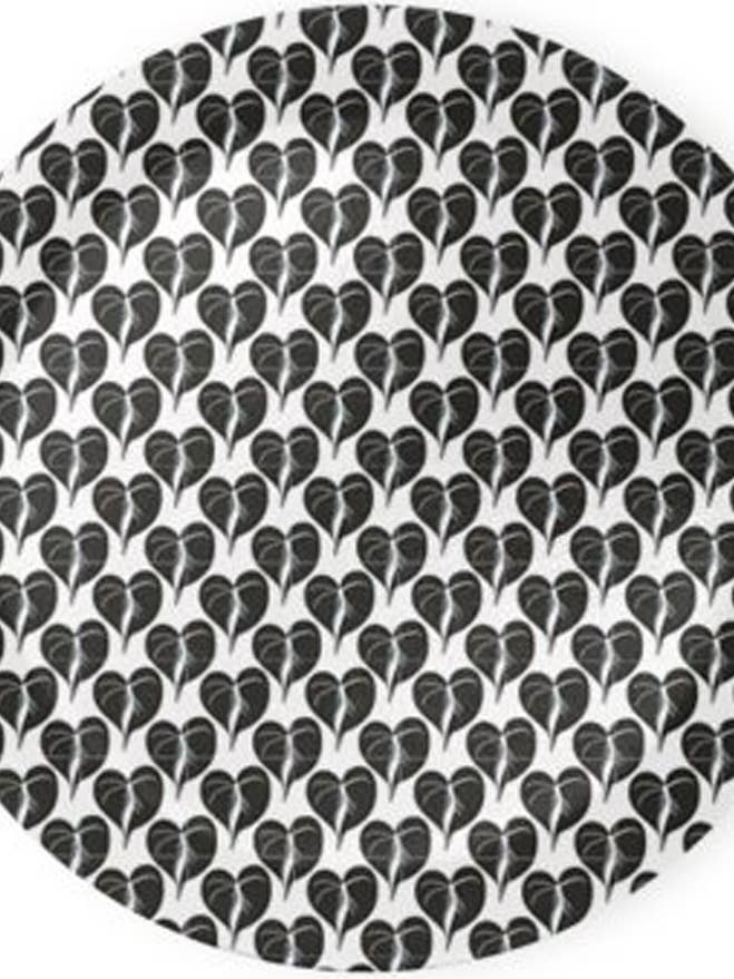 Mono Heart Leaves 31cm Round Birch ply bold design for wholesale by Gabrielle Good