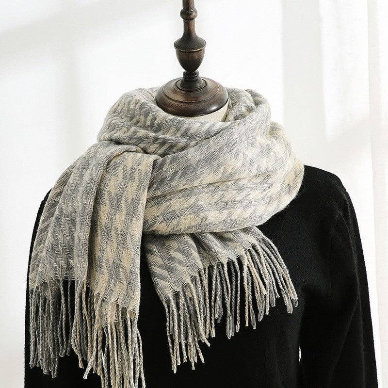 ShieldChic - Wholesale Scarf - Women's - Thickened Imitated Cashmere Plaid Print Shawl Scarf7