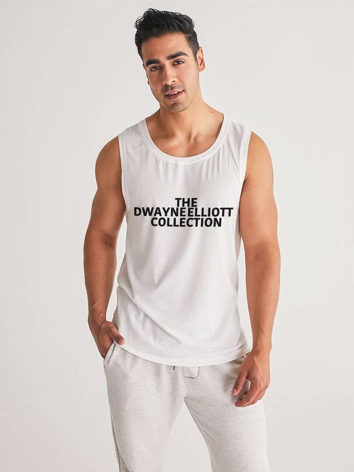 Sporttank voor heren voor wholesale door Dwayne Elliott Collection
