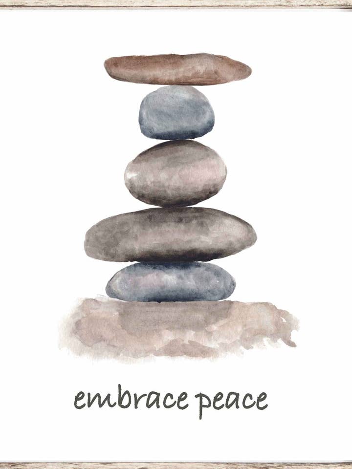 Embrace Peace Art Print for wholesale by Julia Frost Art