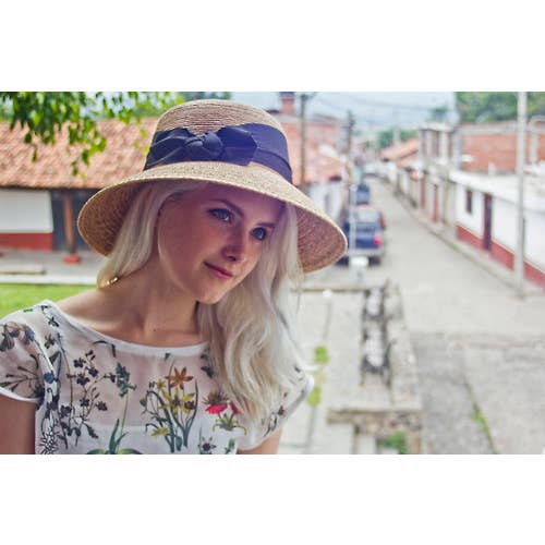 Tula - Wholesale Straw Hat - Women's - Somerset Black Bow6