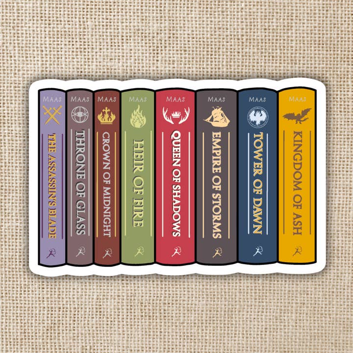 Throne of Glass Series Sticker, 3-inch for wholesale by Kingdom of Threads