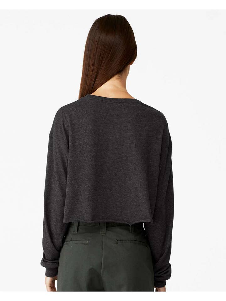 Total Apparel - Wholesale T-Shirt - Women's - Bella Canvas Ladies' Cropped Long-Sleeve Blank T-Shirt 650117