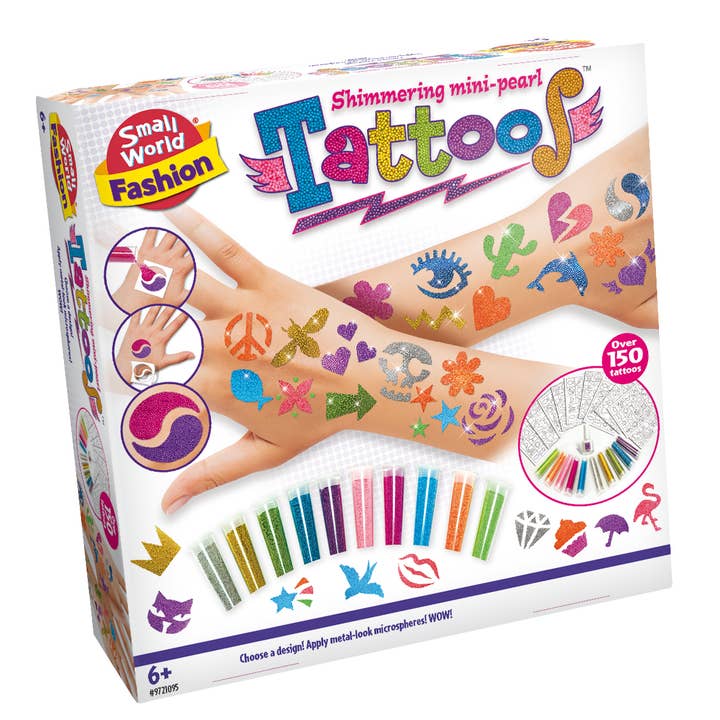 Mini tatuajes de perlas brillantes para venta al por mayor de Small World Toys