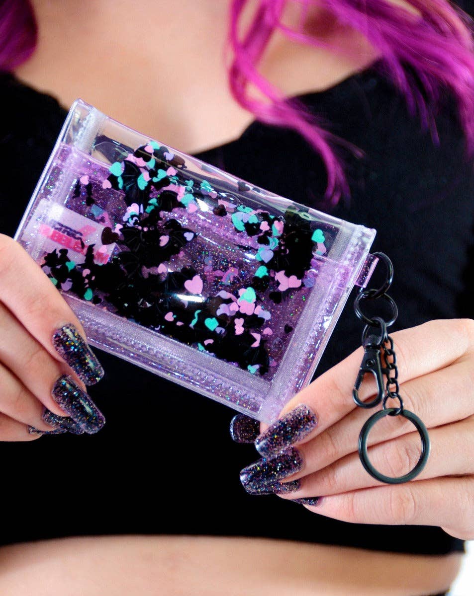 Liquid Glitter Wallet - Midnight Glam