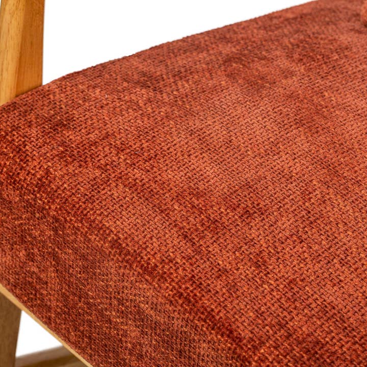 Nordlys - Wholesale Rocking Chair - DIANA Solid Wood with Terracotta Fabric Rocking Chair4