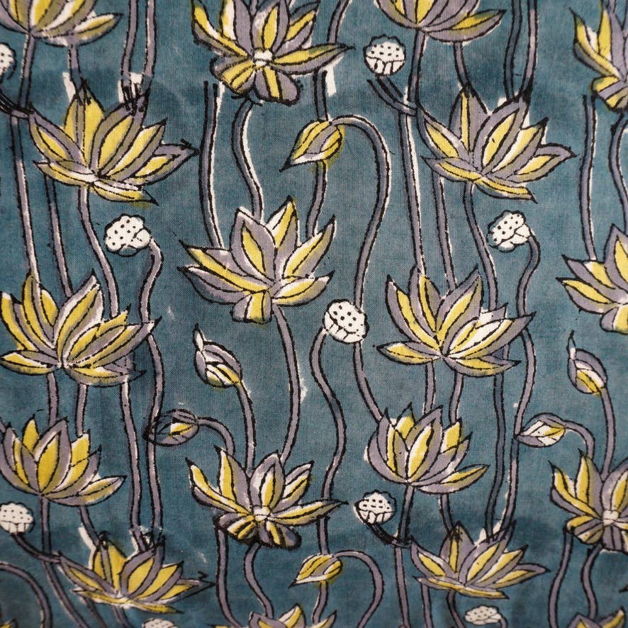 Claire Beaugrand - Wholesale Kimono - Women's - “Flowers stripe” floral print cotton kimono2